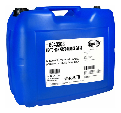 Aceite De Motor 5w30 C320 V6 3.2l 01-05 20 Lts Alemán