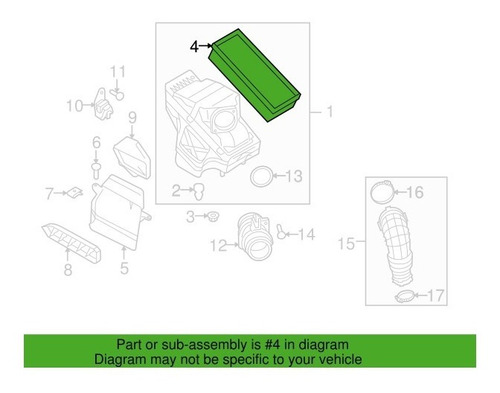 Imagen 5 de 9 de Filtro Aire Audi A4 A5 Q5 1.8 Y 2.0 Tfsi