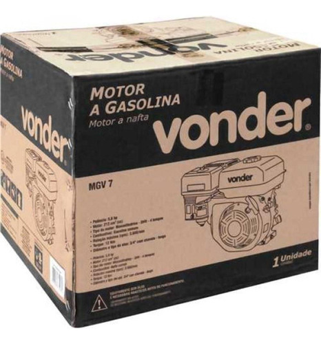 Motor A Gasolina 4 Tempos 7hp 3600rpm Mgv7 Vonder