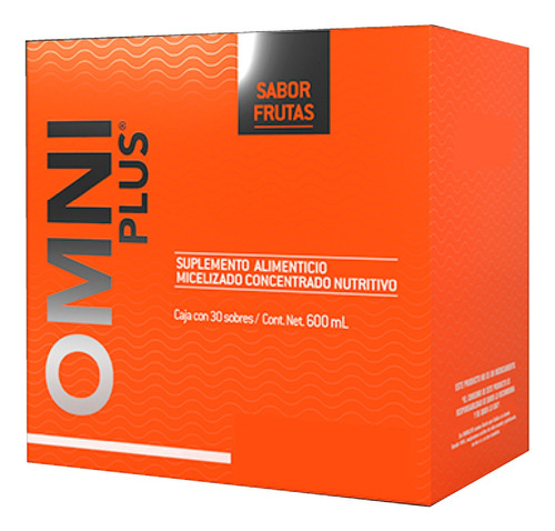 Omniplus Vitamina A Complejo B Vitaminas D Y E Sabor Frutas Caja 30 Sobres