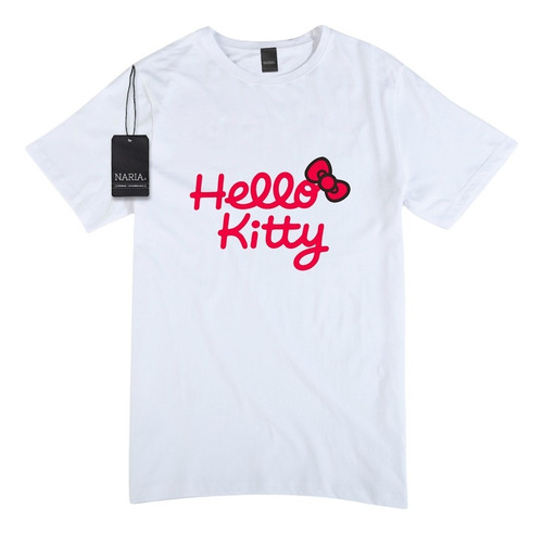Remera Hombre Hello Kitty Diseño Art Logo - Pshk3