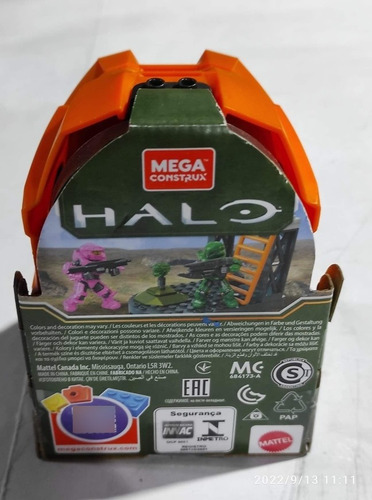 Halo Casco Mega Construx Naranja Mattel (Usado)