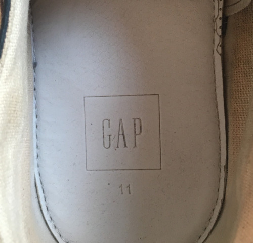 Sapatenis Gap Azul Couro E Lona Masculino 44 Usado