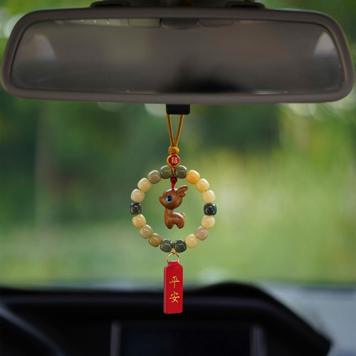 Colgante De Coche Tejido Para Coche, Colgante Con Espejo Ret