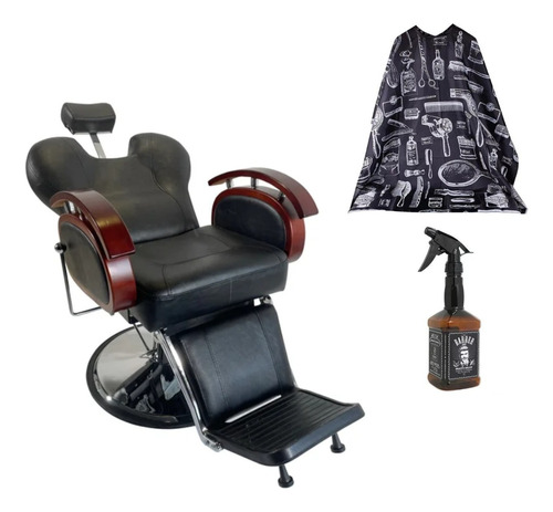 Sillón Barbería Peluquería Barbero Hidráulico Reclinable