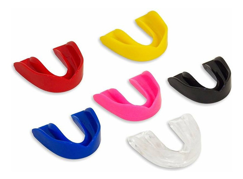 Imagen 1 de 10 de Protector Bucal Simple Boxeo Varios Colores - Mundo Trabajo