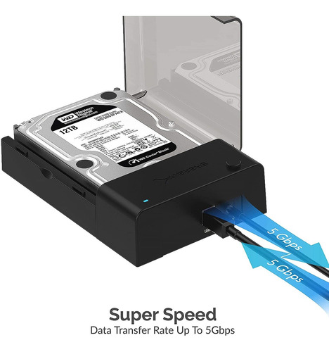 Sabrent Usb 3.0 A Sata Disco Duro Externo Lay-flat Estación