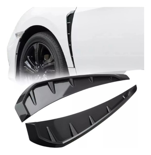 Toma Aire Simulador Decorativa Deportiva Cofre Universal Par Negro Salpicadera Ventilacion