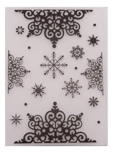 Carpeta Estampado Lunar Diseño Copo Nieve 3.9 X 5.5 In Para