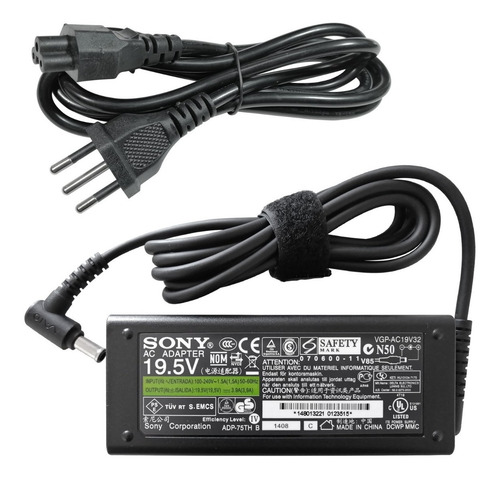 Cargador Orig. Notebook Sony Vaio Vgn-nr330fe ( Pcg-7132p )