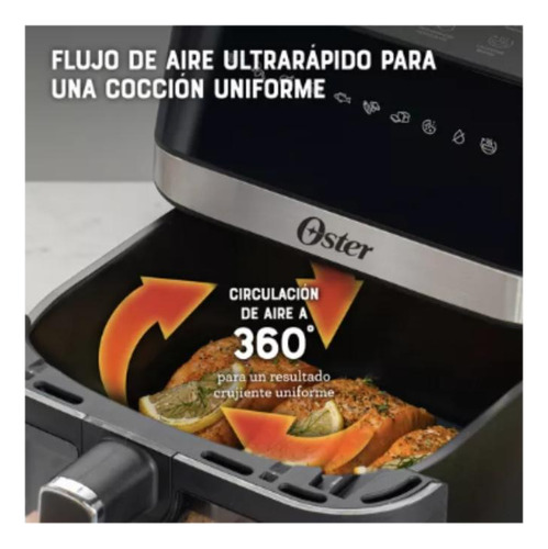 Freidora De Aire Digital Recubrimiento Oster 6l 10 Programas