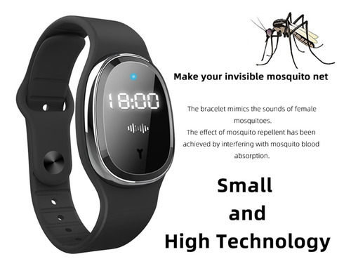 . Repelente De Mosquitos Con Reloj: Correas Reutilizables