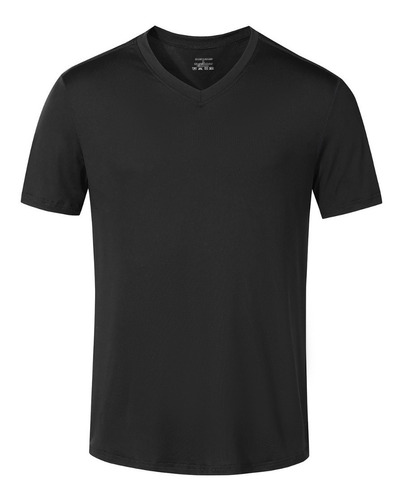 Polera Dryfit Manga Corta Cuello V Hombre