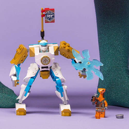 Lego Ninjago Zanes Power Up Mech Evo Figura De Acción Con Co