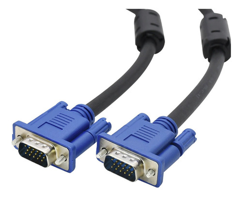 Imagen 1 de 4 de Cable Vga 1.5 Metros Mts Con Filtro Monitor Video