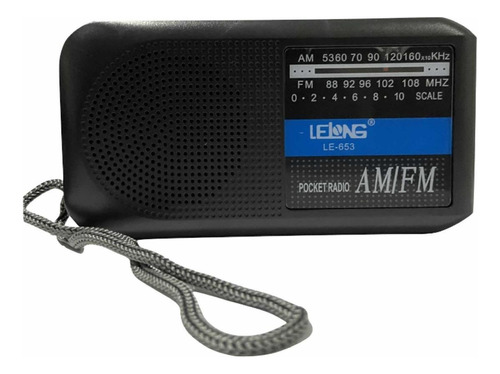 Radio Retro De Pilhas Lelong Le-653 Am/fm Analogico