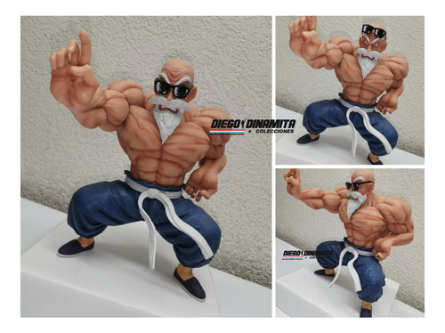 Figura Maestro Roshi Dragon Ball Gym Musculoso Fitness Msi