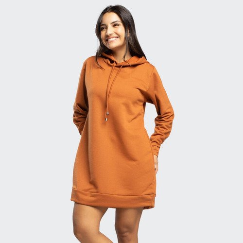 Vestido Camisão Manga Longa Feminino Moletinho Moda Inverno