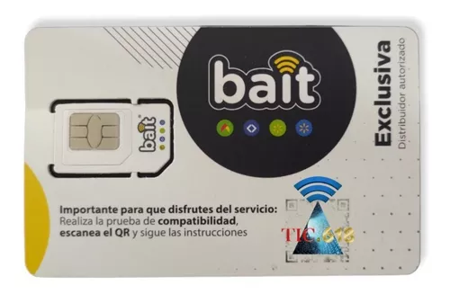 Sim Bait Chip Bait Con 100 De Saldo Distribuidor Oficial