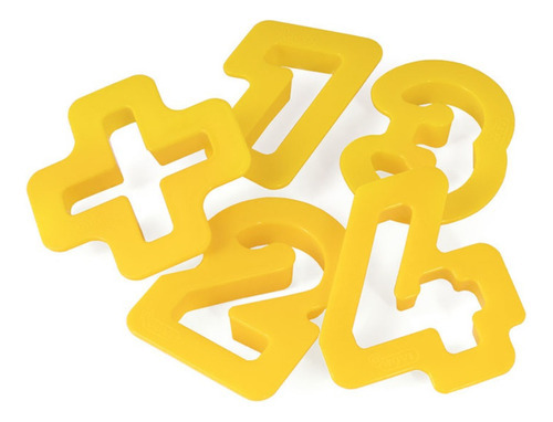 Moldes de massa francesa Jovi Plasticine, números, 12 peças, cor