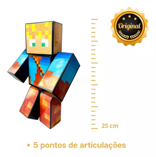 Boneco Minecraft Lopers 35cm Streamers Articulado Original