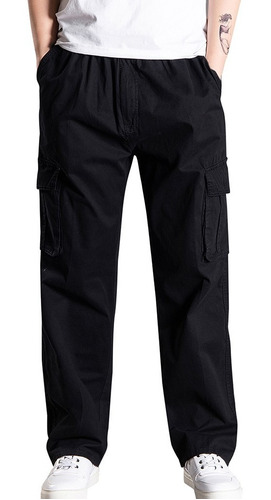 Pantalones Para Hombre, Informales, Holgados, Talla Grande,