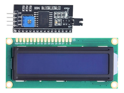 Display Lcd 16x2 Com Módulo Serial I2c Com Backlight Azul