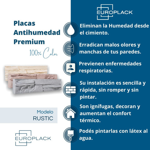 Placas Antihumedad Color + Colocacion