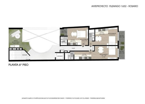 Imagen 22 de 22 de Departamento Monoambiente Con Terraza A La Venta Construcción Ituzaingo 1600 - Abasto
