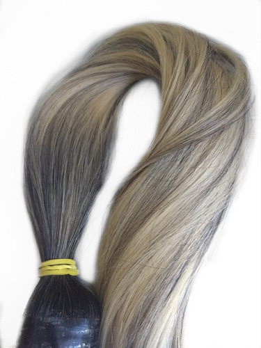 Cabelo Humano Loiro Brasileiro Tela 150g 60cm Mega Hair