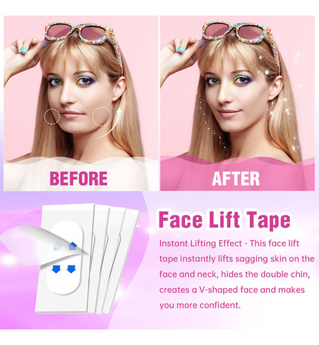 Cinta De Estiramiento Facial Invisible H, 120 Unidades, Invi