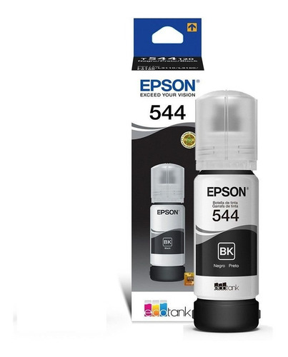 Garrafa De Tinta Ecotank Epson Preto T544 Original - T544120