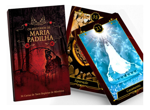 Kit 2 Baralho Cigano E Maria Padilha + Toalha Astrológica