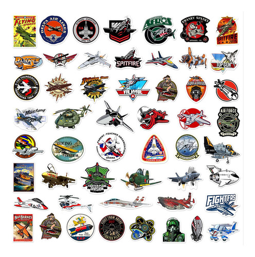 Adesivos De Aviões De Guerra De Desenhos Animados Para Crian