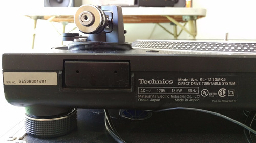 Tornamesas Technics Sl 1210 Mk5 Dj Impecables Todo Original (Usado)
