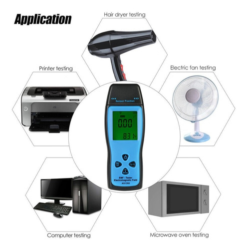 As1392 Emf Metro Lcd Dosímetro De Radiación Mini Emf Tester (Usado)
