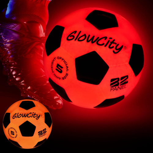 Balón De Fútbol Soccer Glowcity Con Luz Activada Por Impacto