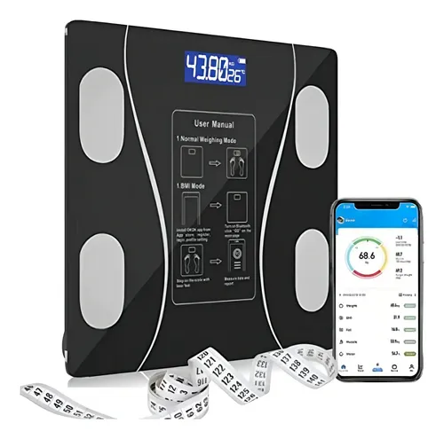 Balança Corporal Bioimpedância Profissional Bluetooth