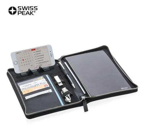 Carpeta Folder Swisspeak A5 En Poliuretano Bolsillo Interno