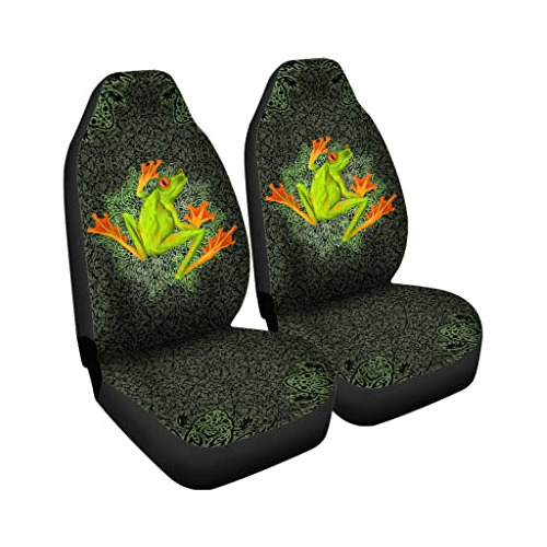 Fundas De Asiento Delantero Estilo Mandala De Rana Ilum...