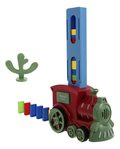 Práctico Juego De Tren Eléctrico De Juguetes De Dominó Para