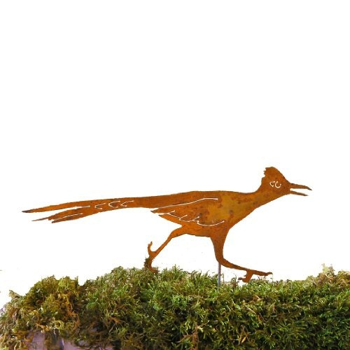 Elegante Diseño De Jardín Estaca Roadrunner, Silueta De