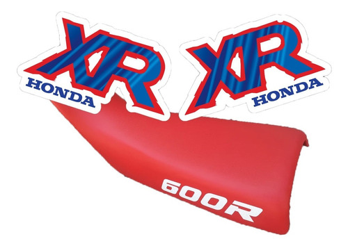 Kit De Calcos + Funda Asiento Honda Xr600 Xr 600 1992, Gloss