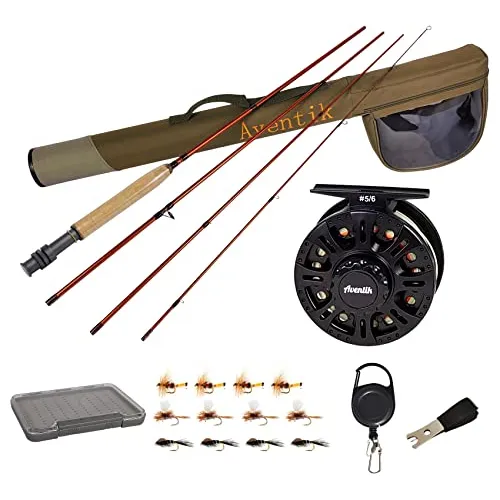 comprar Kit De Combo De Pesca Mosca Aventik Extreme 0\u002F1\u002F2\u002F3\u002F4\u002F5...