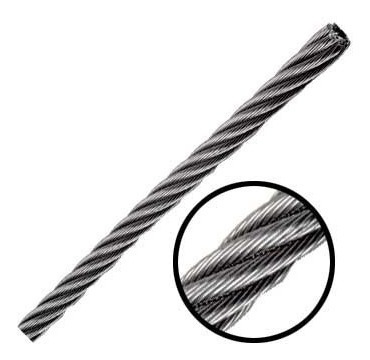 Cable De Acero Galvanizado 7x7 3/8 Pulgadas Y 499 Metros Obi