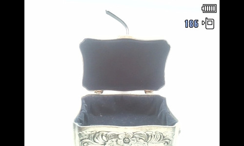 Caja Cofre Joyero En Metal (Usado)