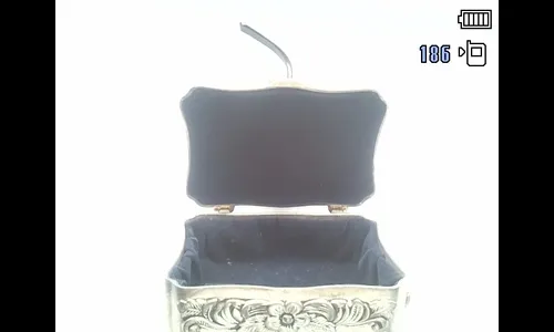Caja Cofre Joyero En Metal (Usado)