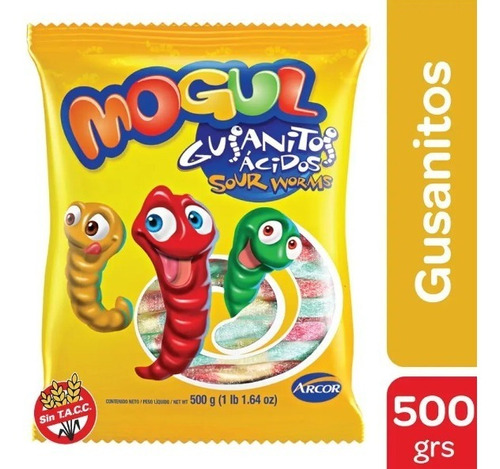 Gomitas Mogul Gusanos Acidos X500 Grms *golosinas Del Sur*