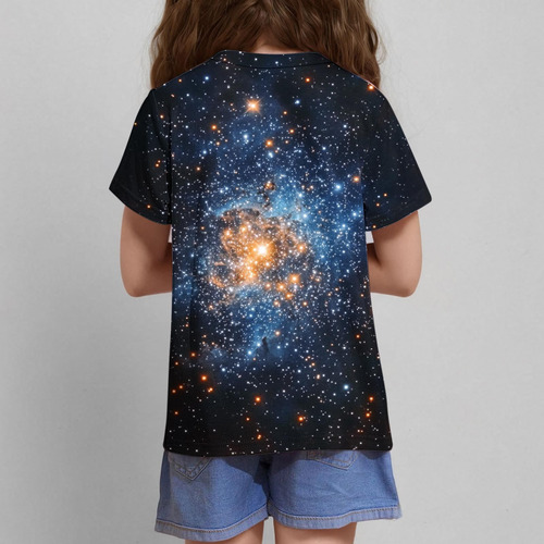 Blusa Casual Infantil De Verão Estampada F Com Tamanho R 500
