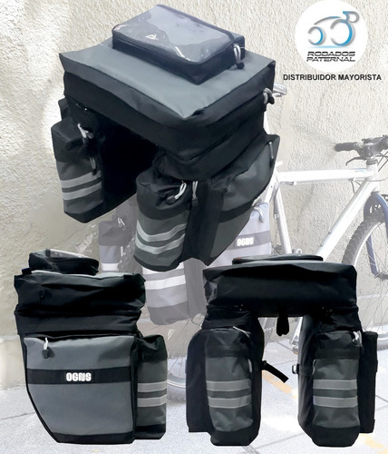 Imagen 4 de 7 de Alforja Bolso Para Bicicleta Ongs Monovolumen 70 Ltrs Viaje